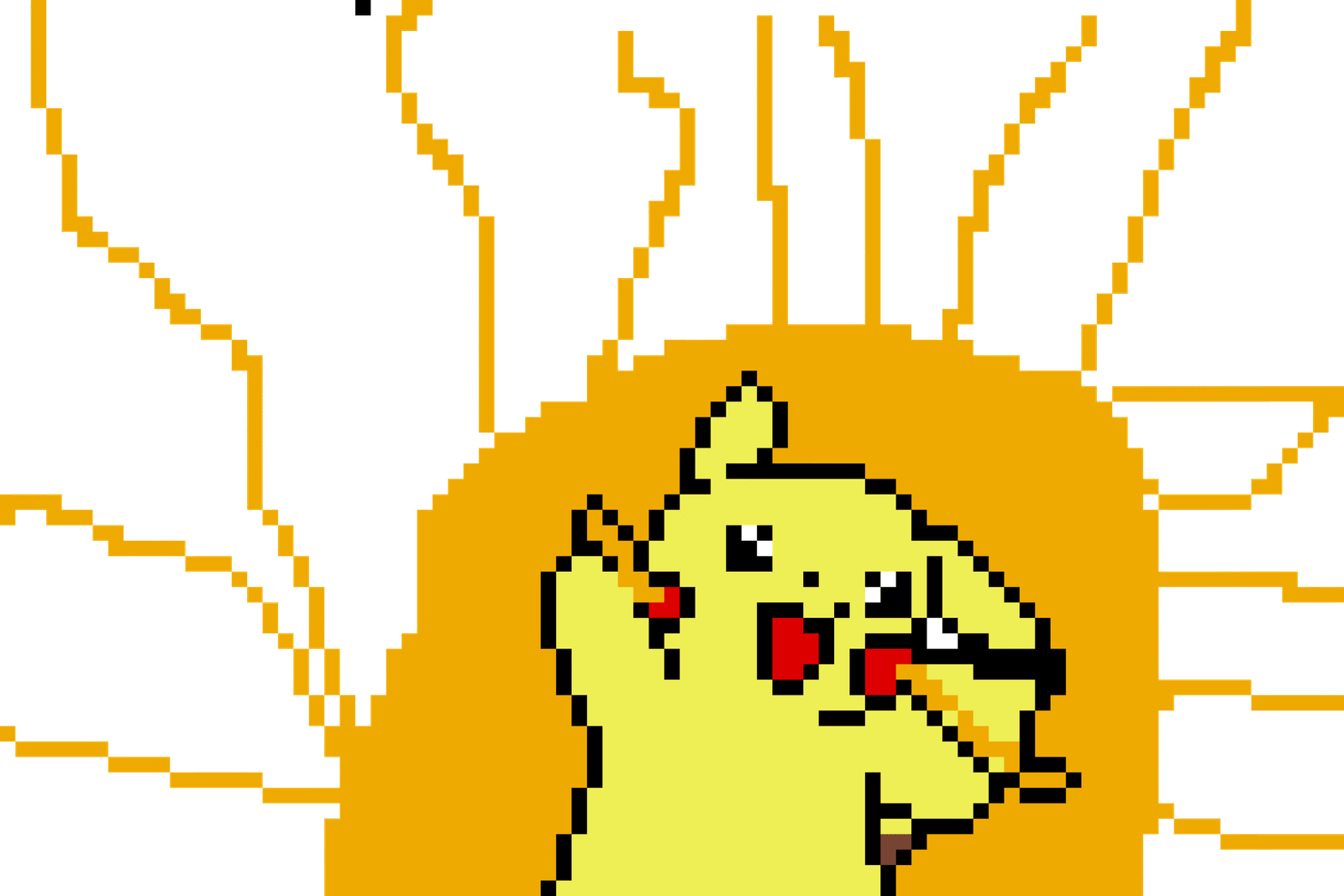 Pikachu Pärlplatta Design