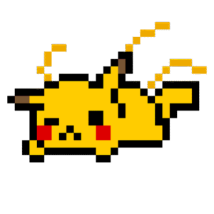 Pikachu pärlplatta mall