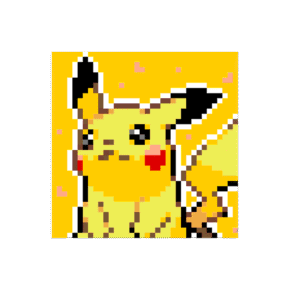 PIKACHU pärlplatta mall