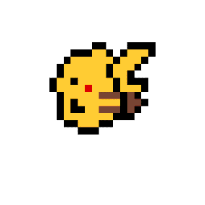 Pikachu pärlplatta mall