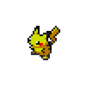 Pikachu pärlplatta mall