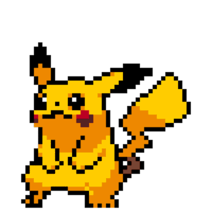 Pikachu pärlplatta mall