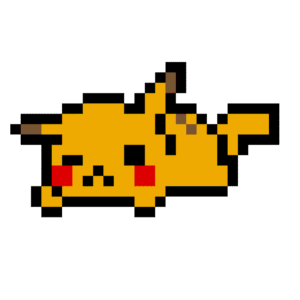 Pikachu pärlplatta mall