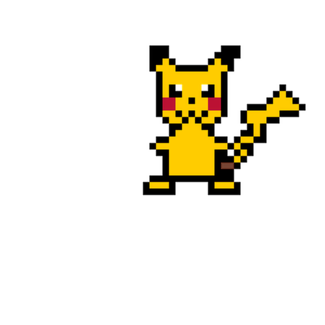 Pikachu pärlplatta mall