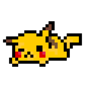 Pikachu pärlplatta mall