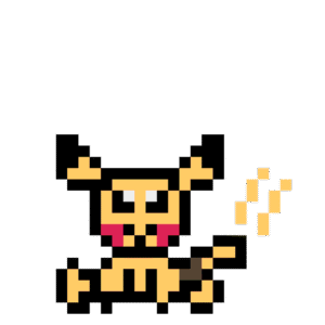 Pikachu pärlplatta mall