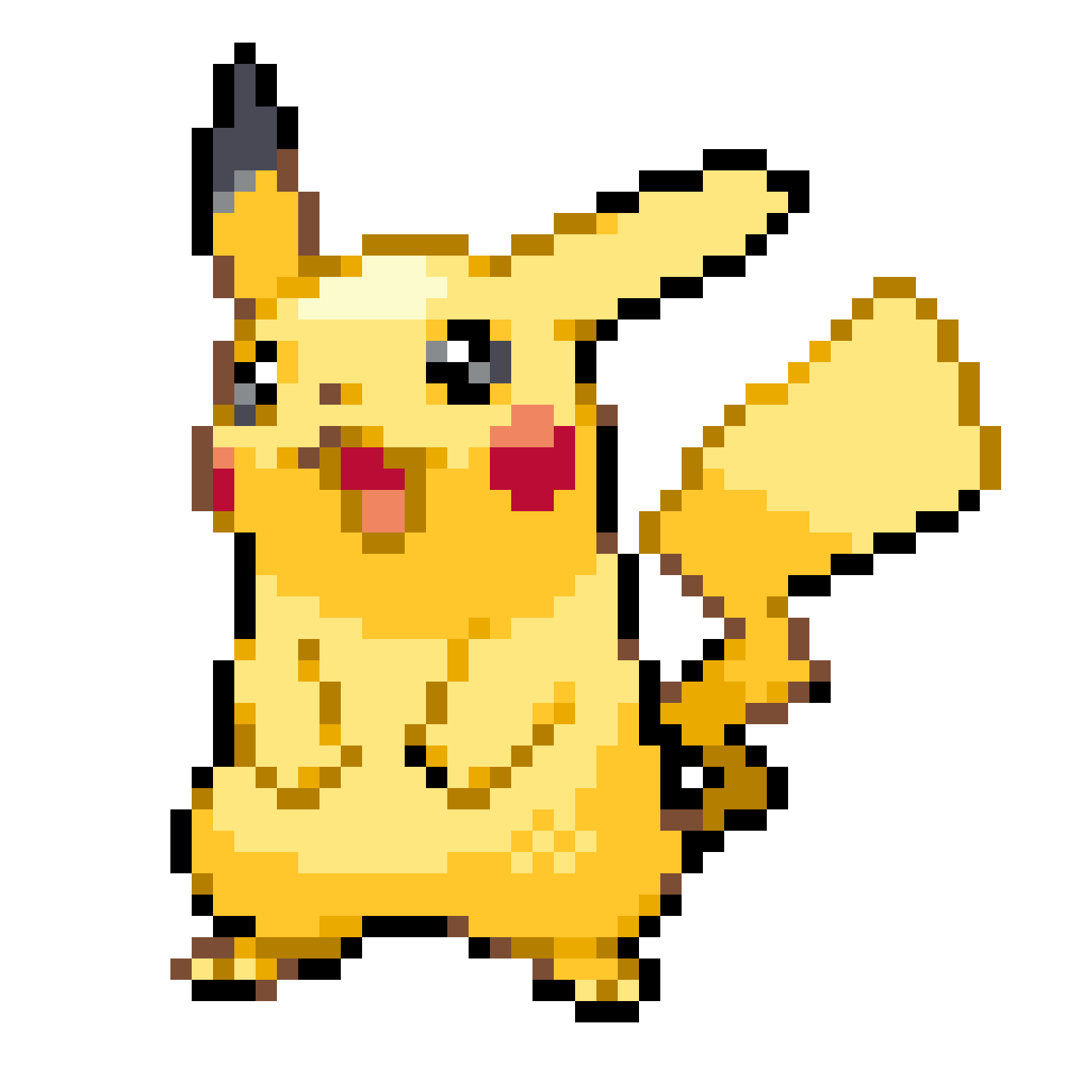 Pikachu Pärlplatta Design