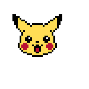 Pikachu pärlplatta mall