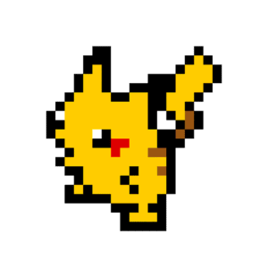 Pikachu pärlplatta mall