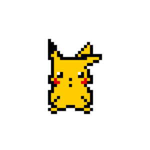 Pikachu pärlplatta mall