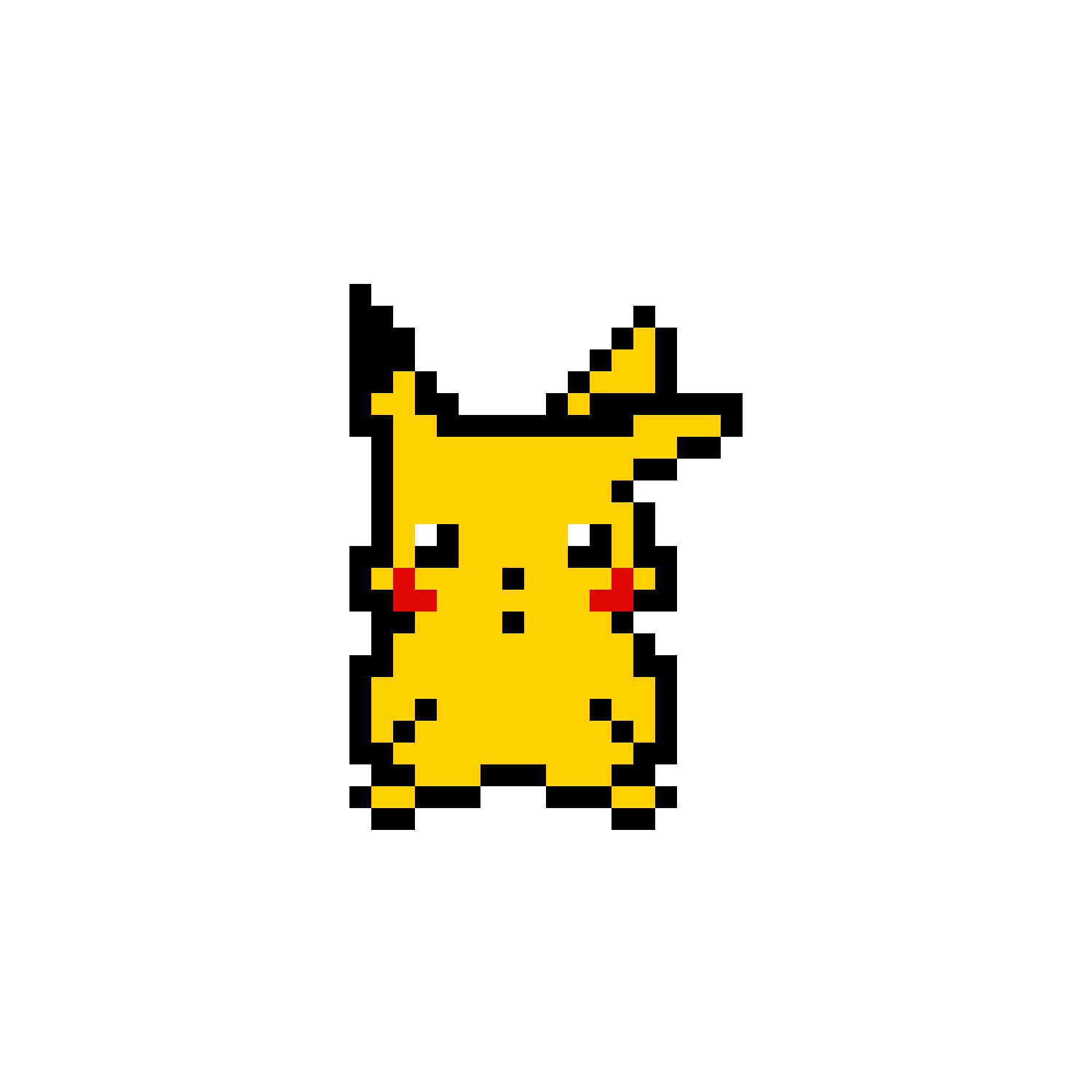 Pikachu Pärlplatta Design