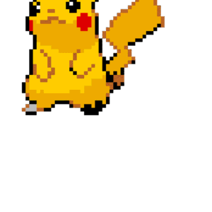 Pikachu pärlplatta mall