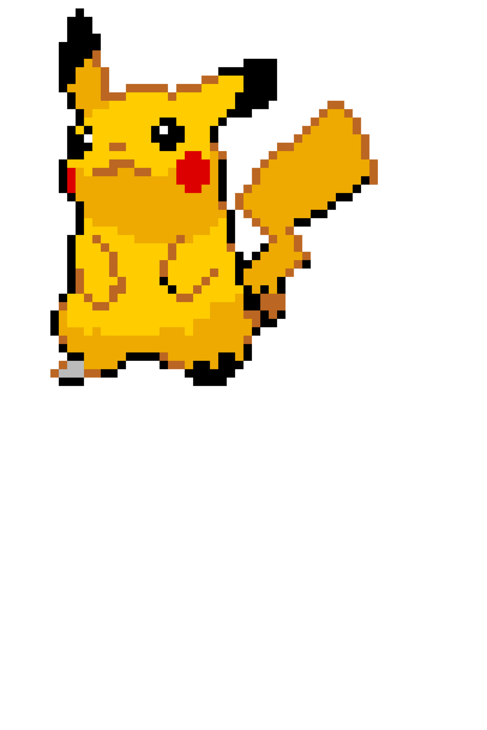 Pikachu Pärlplatta Design