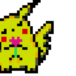 Pikachu pärlplatta mall