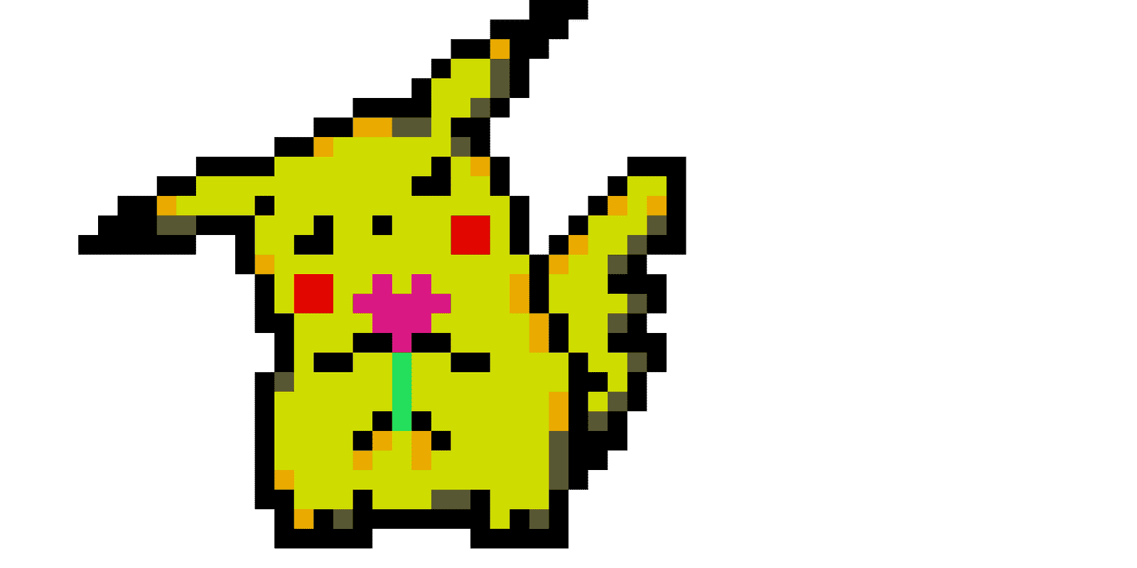 Pikachu Pärlplatta Design
