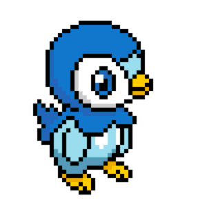 Piplup - Pokémon pärlplatta mall