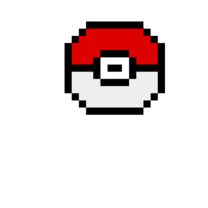 Pokebal pärlplatta mall