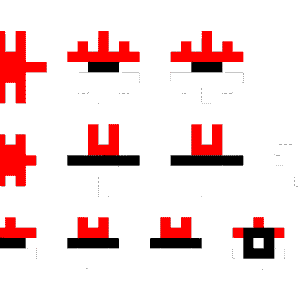 Pokeball 3d pärlplatta mall