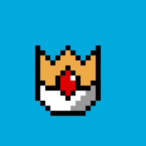 Pokeball King pärlplatta mall