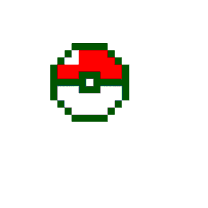 Pokeball Nybörjare pärlplatta mall