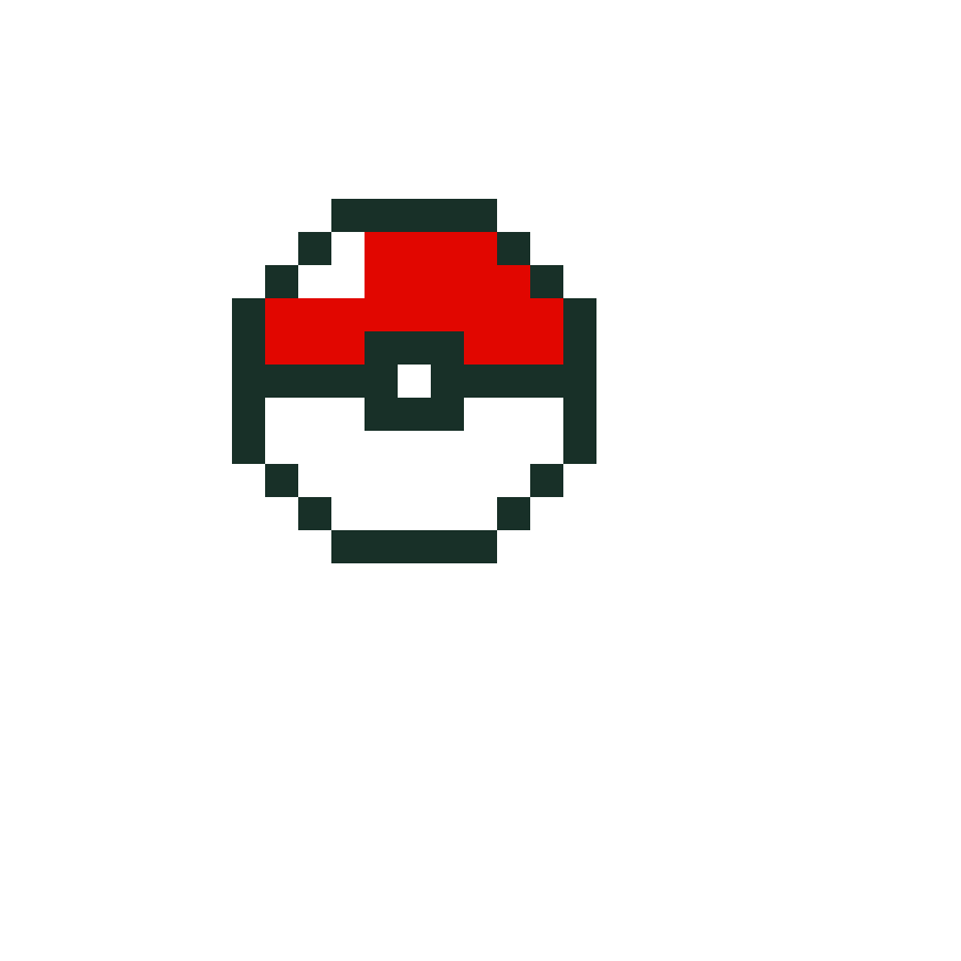 Pokeball Nybörjare Pärlplatta Design