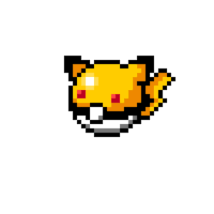 Pokeball (Pikachu) pärlplatta mall