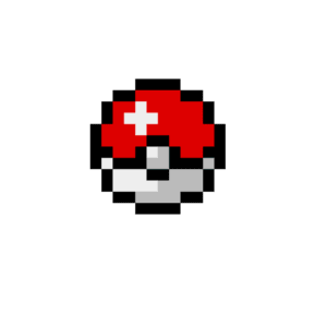 Pokeball pärlplatta mall