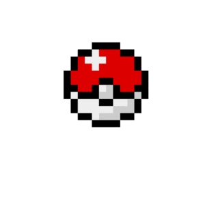 Pokeball pärlplatta mall