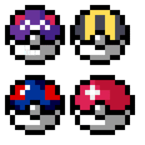 Pokeballs pärlplatta mall