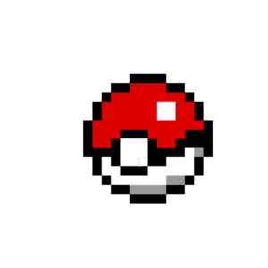 Pokéboll pärlplatta mall