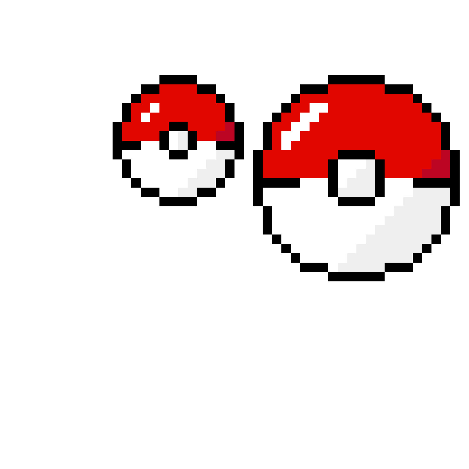 Pokéboll pärlplatta mall