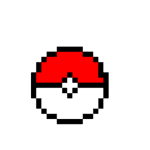 Pokéboll pärlplatta mall