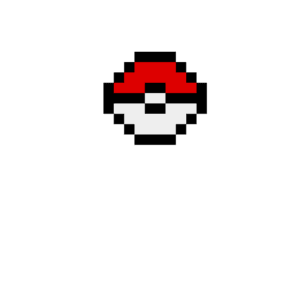 Pokéboll pärlplatta mall