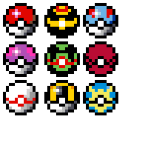 Pokéboll pärlplatta mall