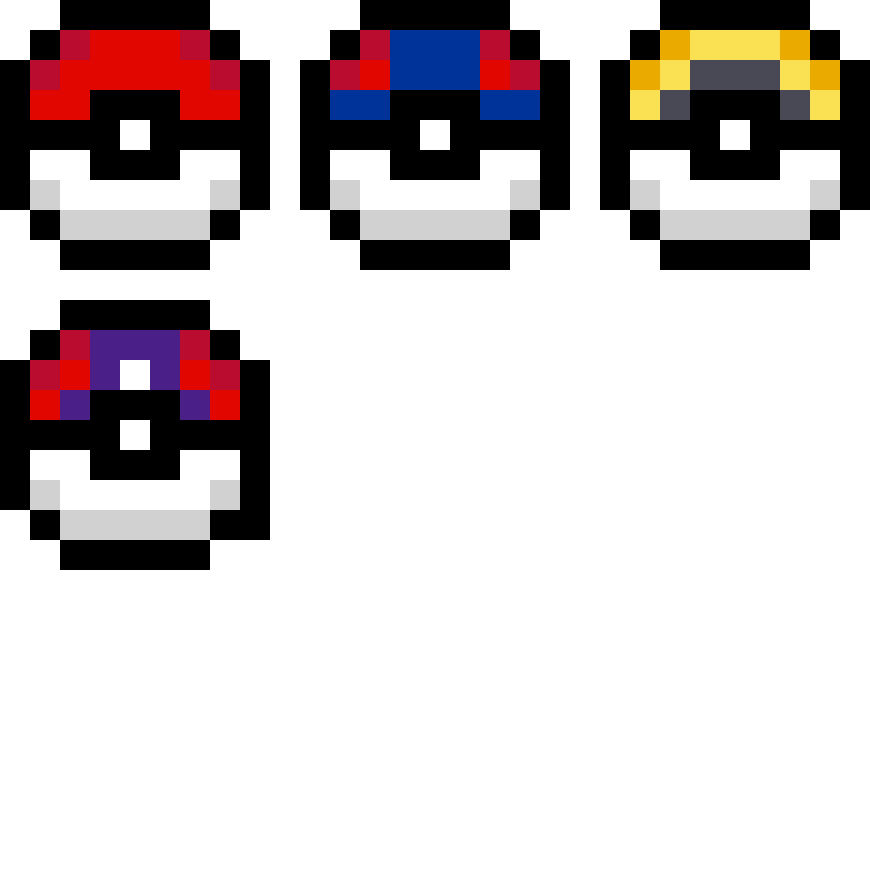 Pokébollar Pärlplatta Design