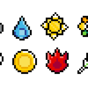 Pokémon-medaljer pärlplatta mall