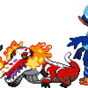 Pokémon Startpokémon Utvecklade 9º Generationen pärlplatta mall