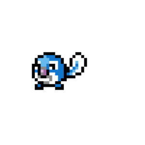 Poliwag pärlplatta mall