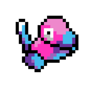 Porygon pärlplatta mall