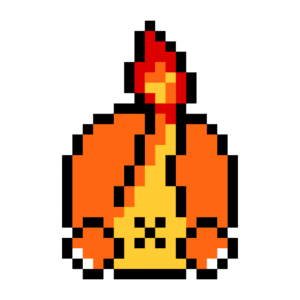 POSAVASO POKEMON 1 (CHARMANDER) pärlplatta mall