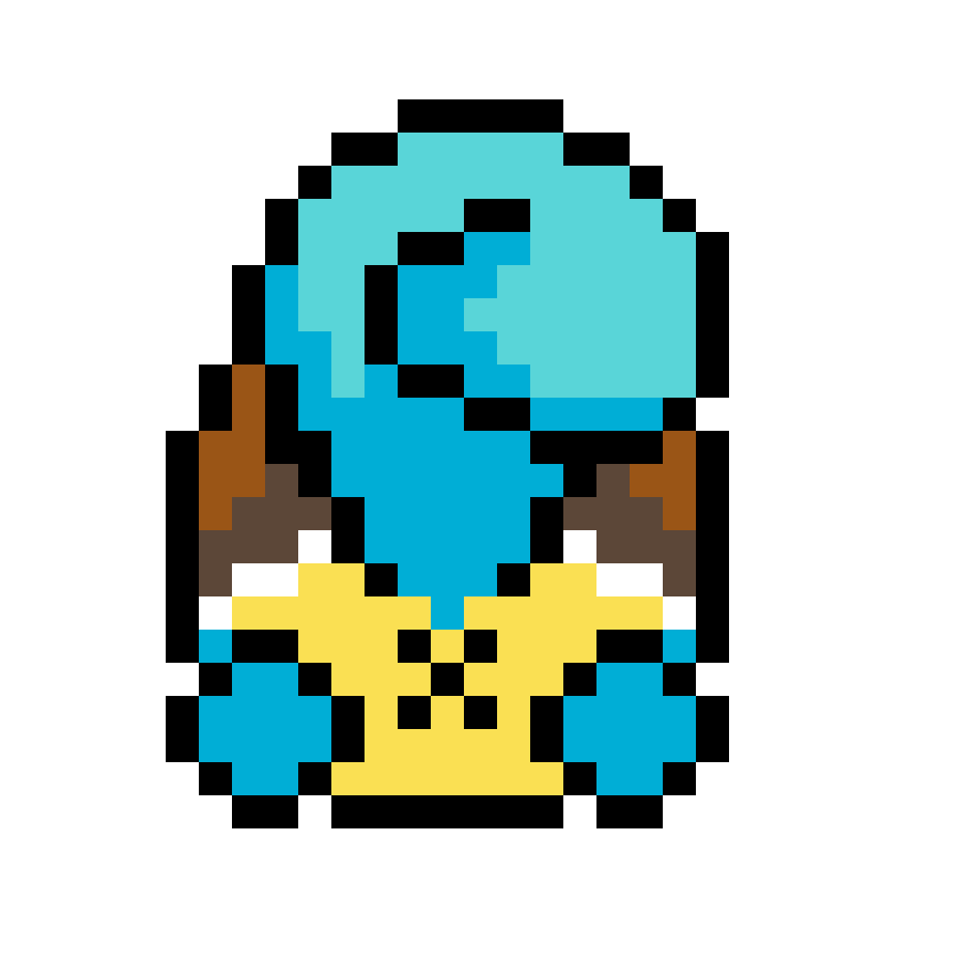 POSAVASO POKEMON 2 (SQUIRTLE) Pärlplatta Design