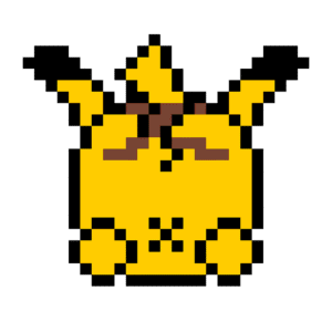 POSAVASO POKEMON 4 (PIKACHU) pärlplatta mall