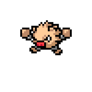 Primeape pärlplatta mall