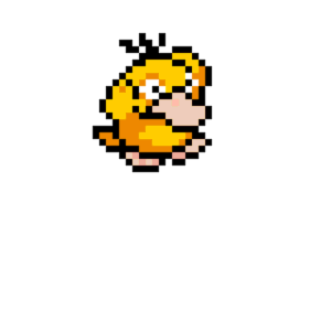 Psyduck pärlplatta mall