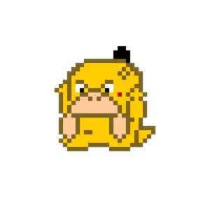 PSYDUCK pärlplatta mall