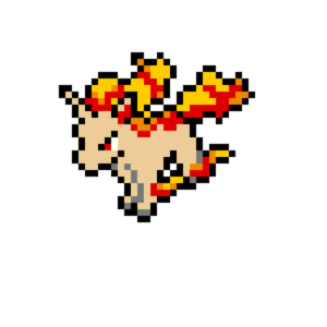 Rapidash pärlplatta mall