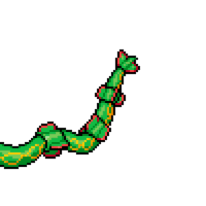 Rayquaza Horizontal pärlplatta mall