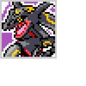 Rayquaza Shiny pärlplatta mall