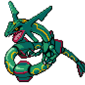 RAYQUAZA Sprite pärlplatta mall