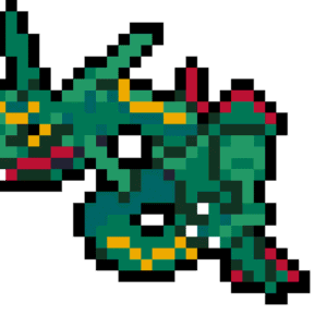 Rayquaza pärlplatta mall